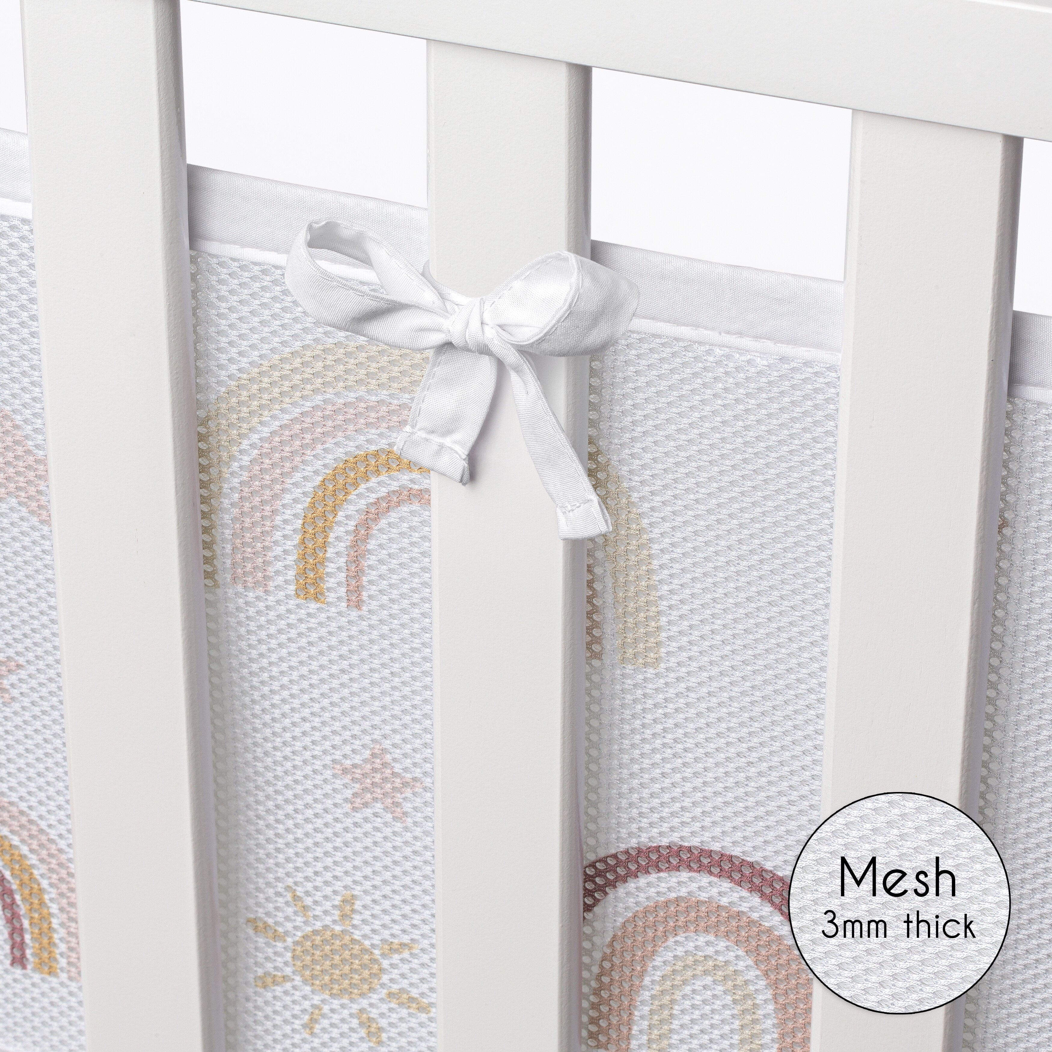 Breathable mesh deals bumper pads